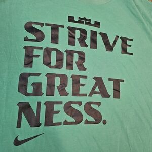 Nike Green 'Strive for Greatness' T-Shirt